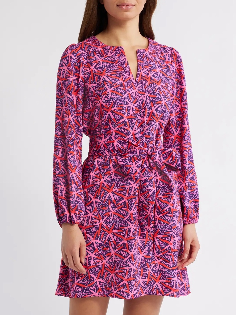 NWT Lilly Pulitzer Olivine Dress Women’s 0 Passion Fruit Pink Star Searching